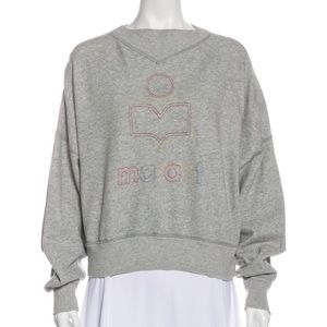 Greg Etoile Isabel Marant sweatshirt with colorful stitching.